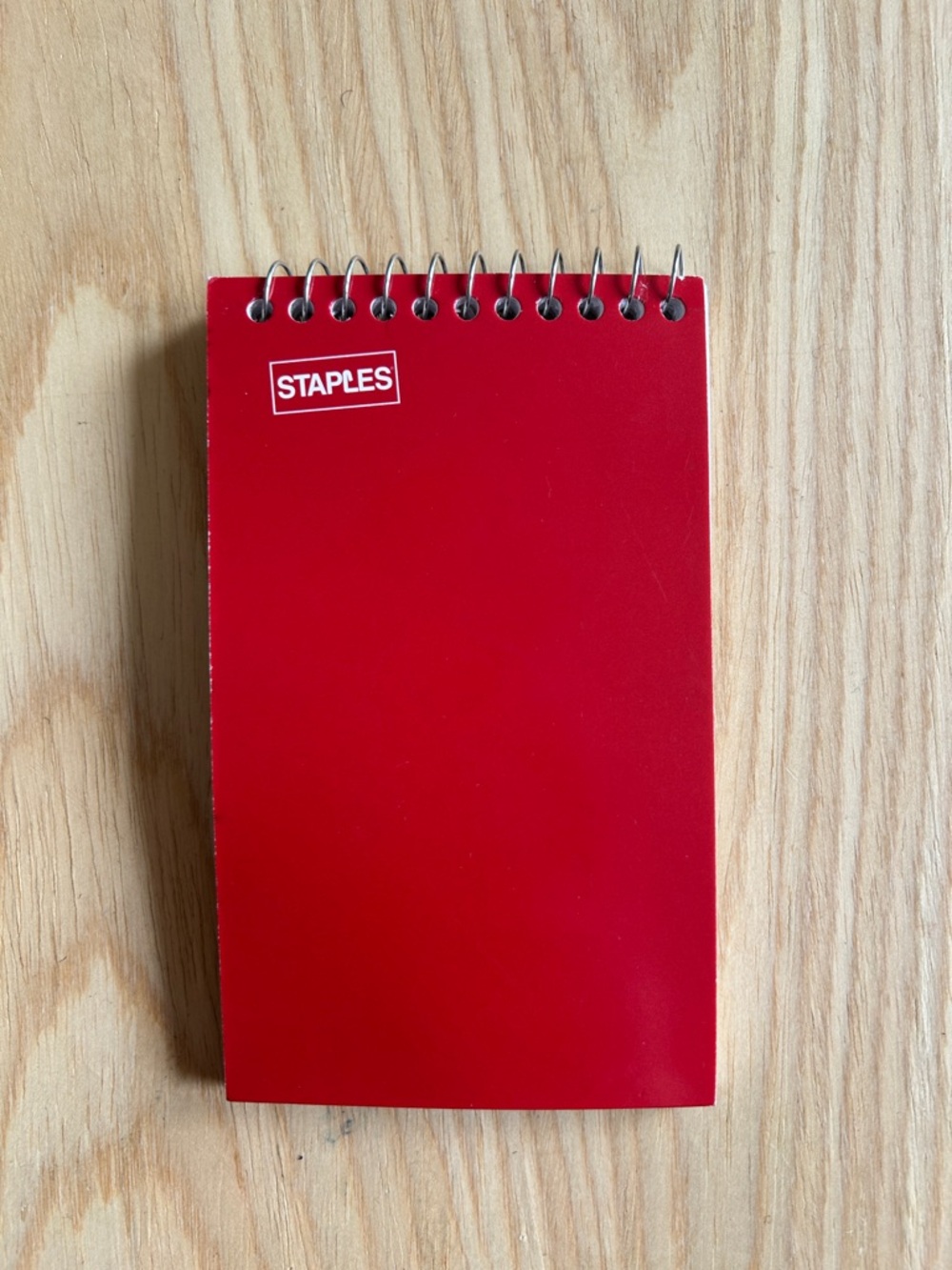 FREE add on to bundle Staples Red Spiral Top Notebook